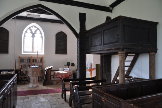 The small 18th century gallery pew