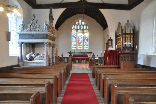 The interior of Borley Church