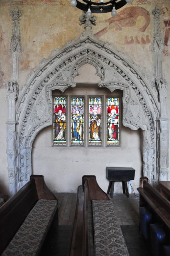 Detail from the interior of Belchamp Walter church