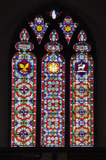 Gothic window with Victorian glass - East window