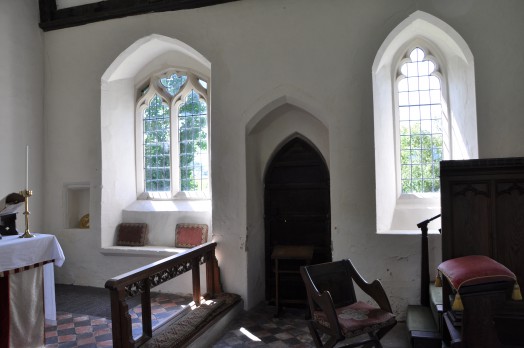 Mismatched windows at Ovington Church